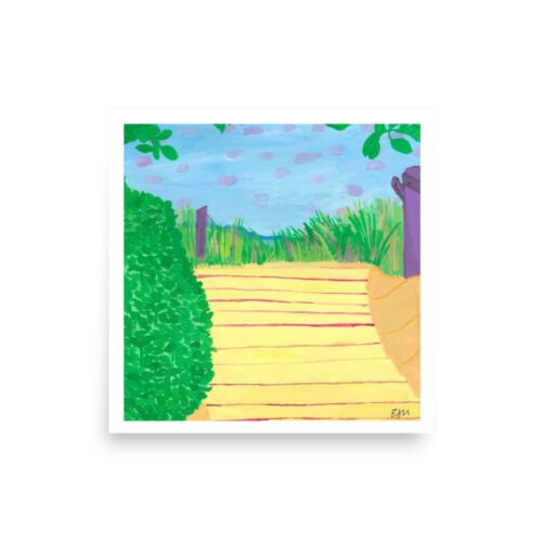 Towards the sea Art Print