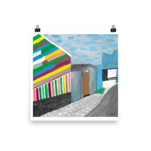 Boat Sheds Art Print