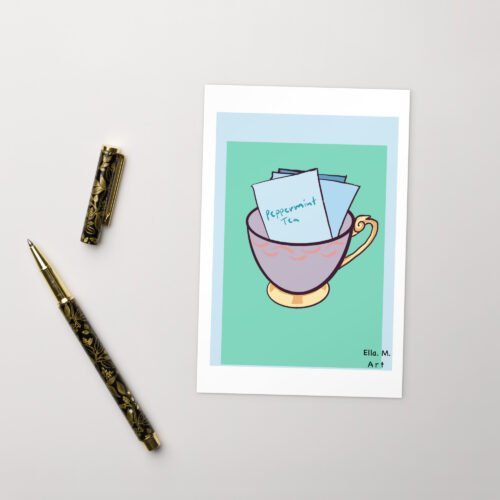 Teacup and tea Postcard