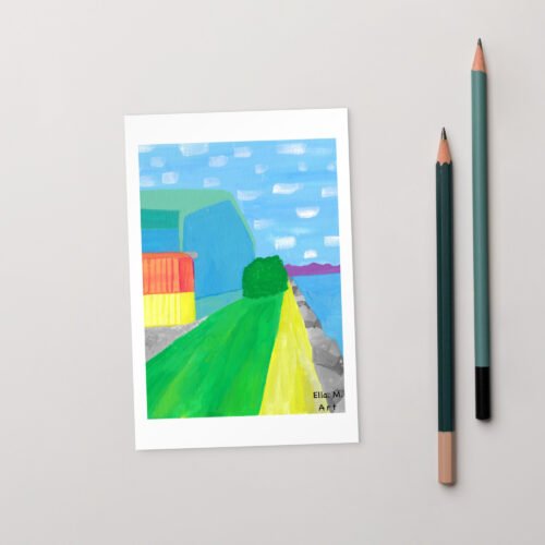 Harbour Hues Art Postcard