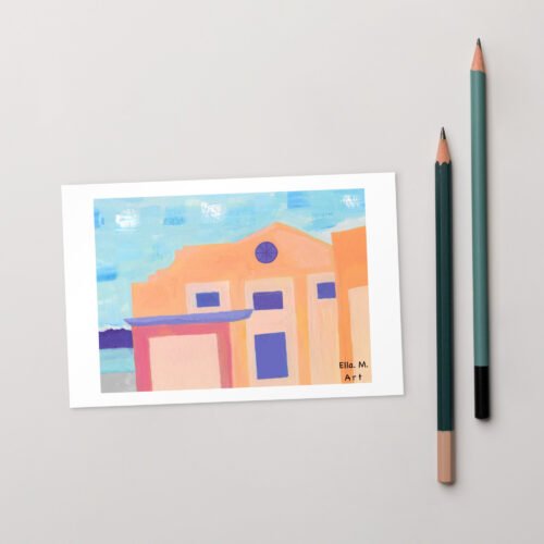 Sunset art Postcard