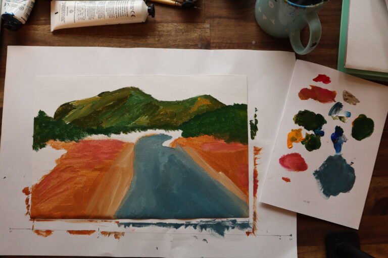 Acrylic painting