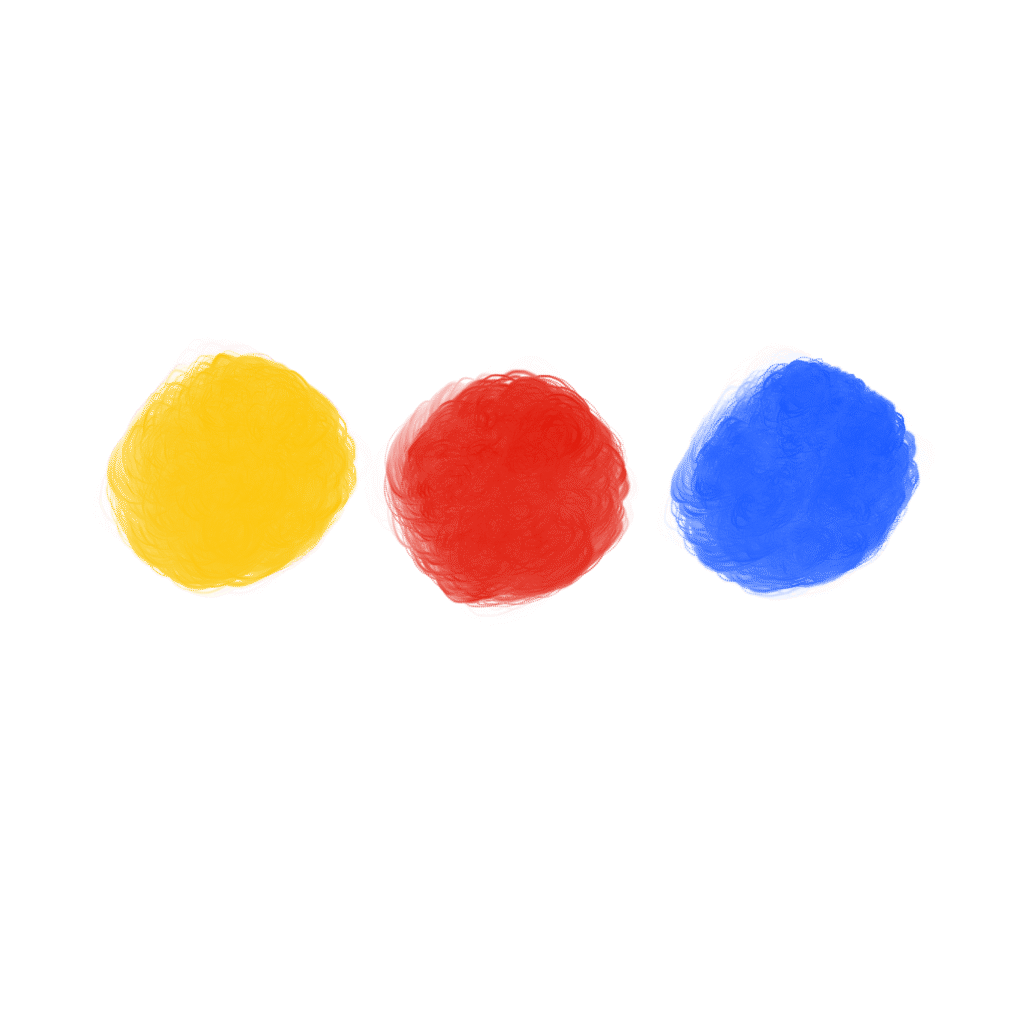 Colour mixing guide for painting primary colours
